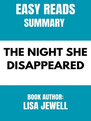 cover image of THE NIGHT SHE DISAPPEARED  BY LISA JEWELL